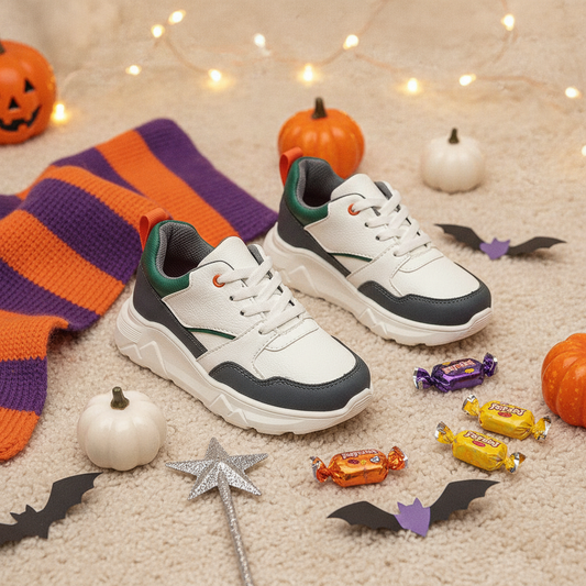 Tenis para Niños UrbanEdge en ambiente de Halloween