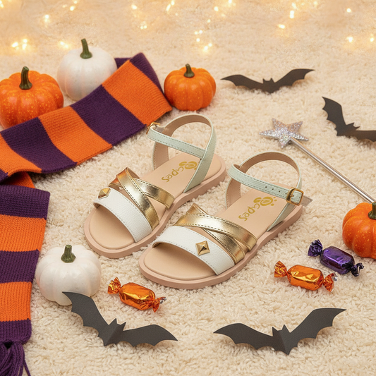 Sandalias para Niñas Reflejos Urbanos en ambiente de Halloween