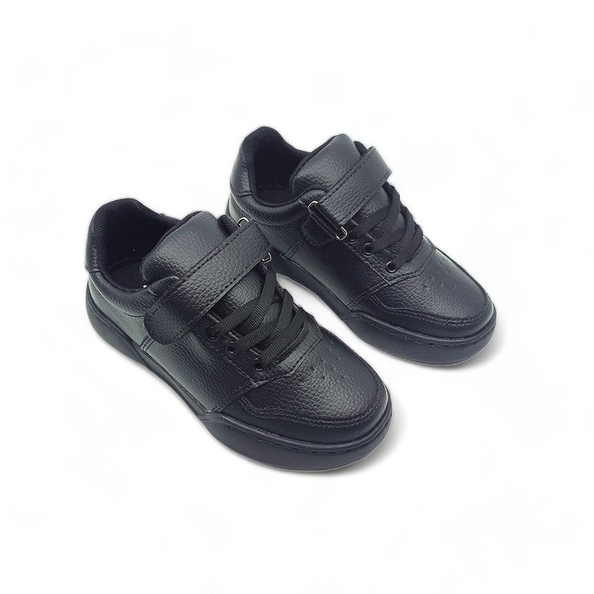 Tenis Colegiales Unisex EduStep Cordón Negros - PAPOS