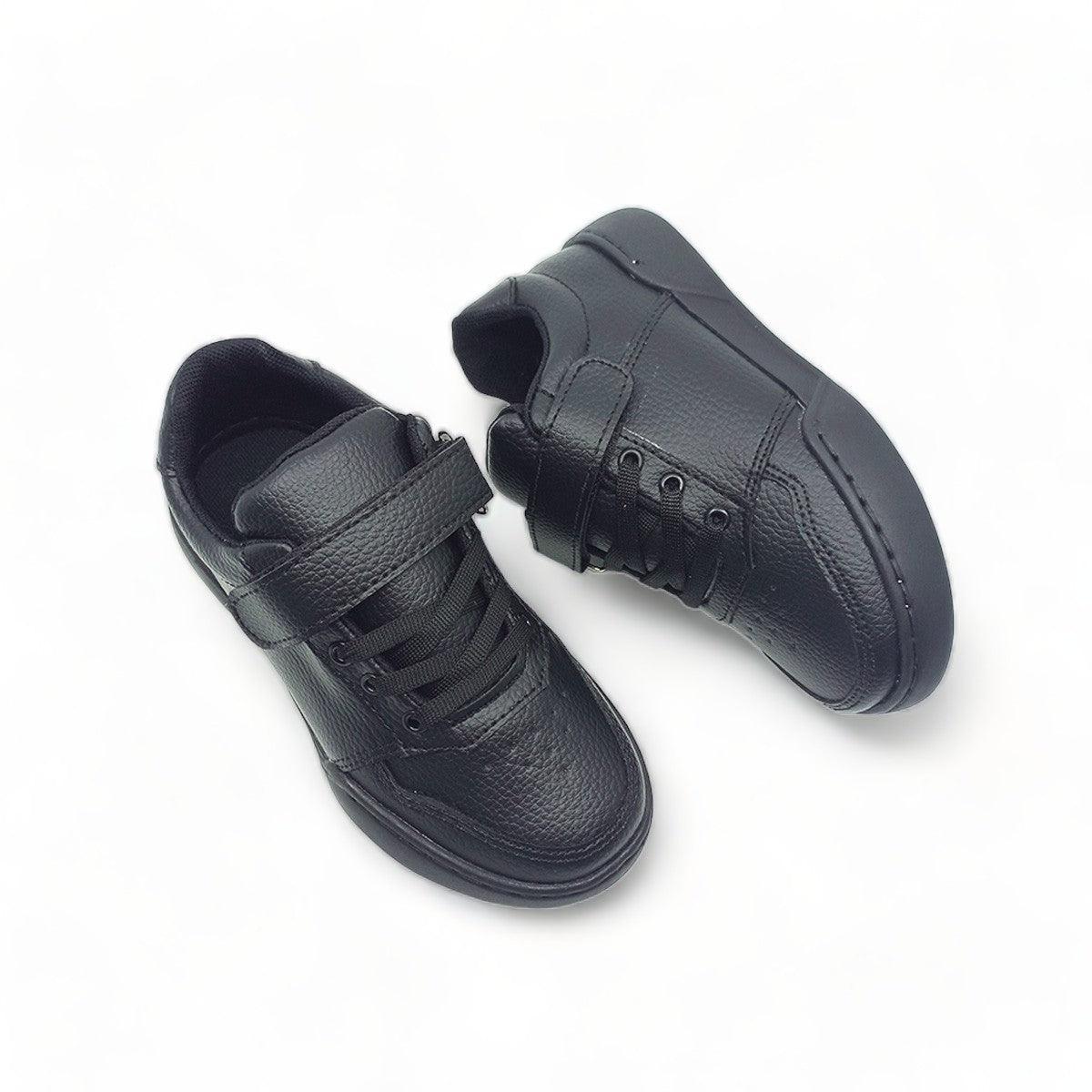 Tenis Colegiales Unisex EduStep Cordón Negros - PAPOS