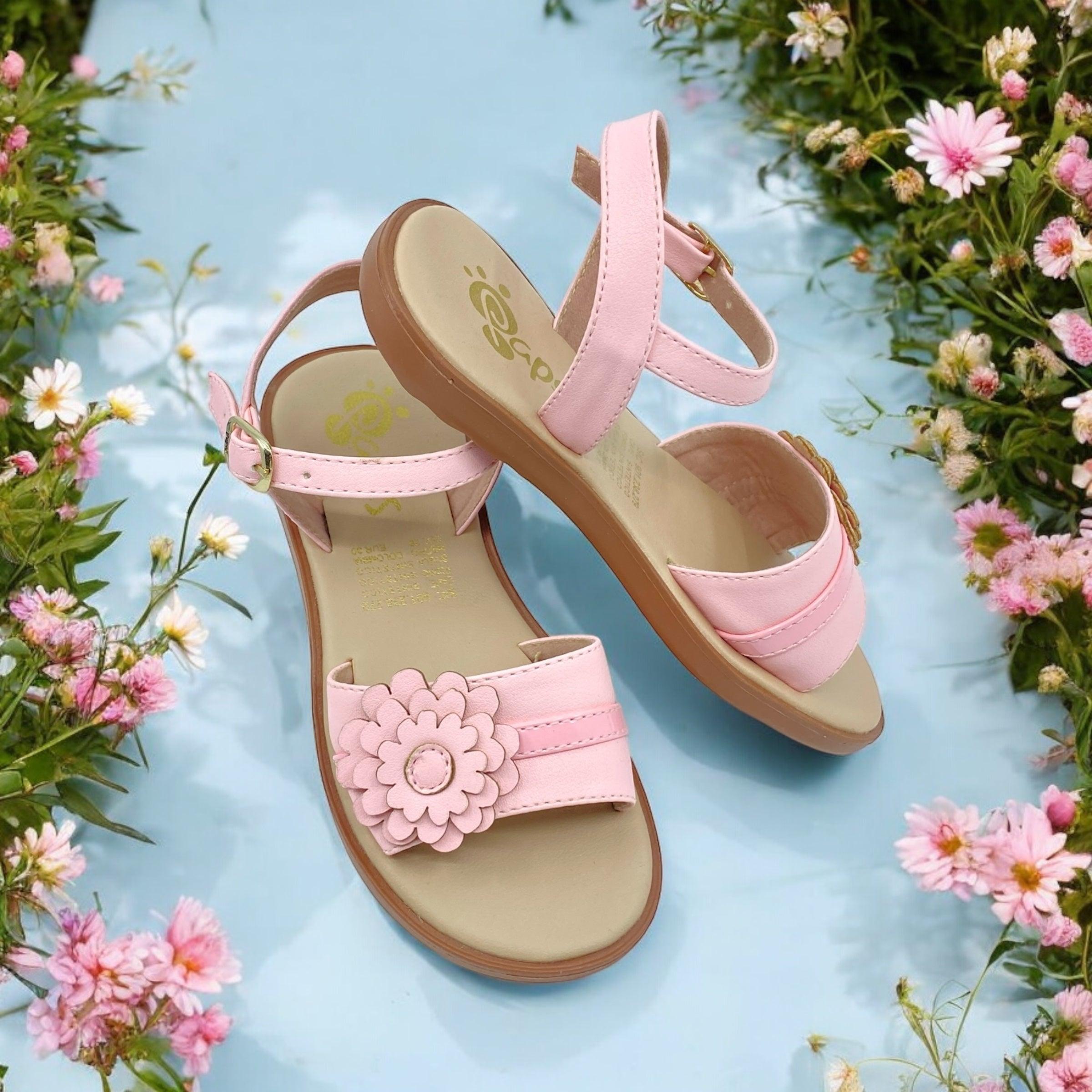 Sandalias para Niñas Dulce Flor 23 Rosado1