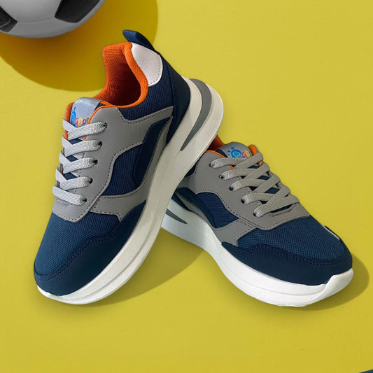 Tenis para Niños Speedy Kids Azul Naranja