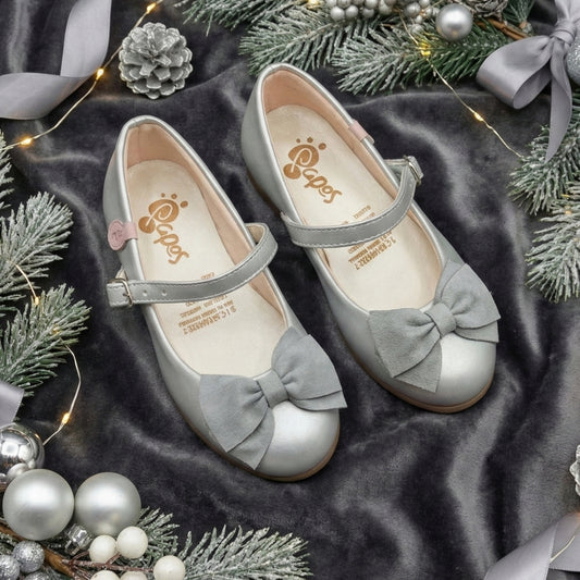 Baletas Dulce Bailarina Plateada