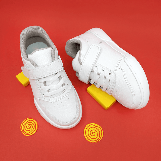 Tenis Colegiales Unisex EduStep Cordón Blanco - PAPOS