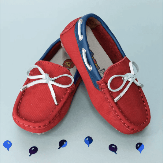 Mocasines Niños Angelo rojos - PAPOS