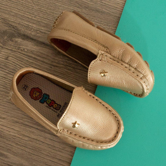 Mocasines Niñas Emily Dorado - PAPOS