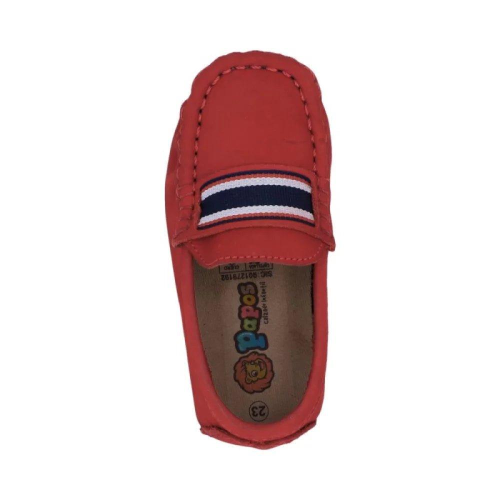 Mocasines Niños Oscar Rojos - PAPOS
