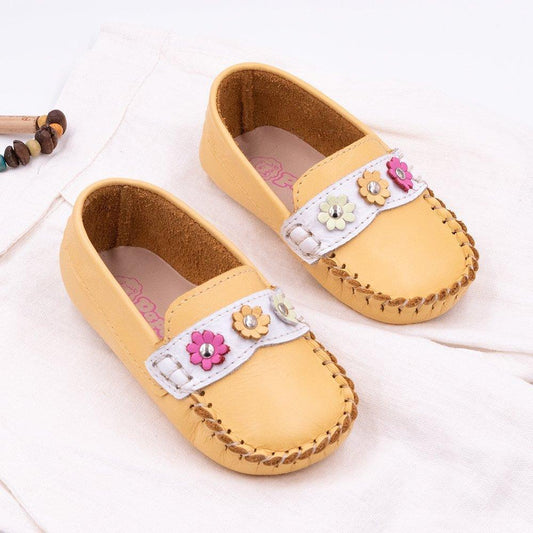 Mocasines Bebés Sueños Amarillo - PAPOS
