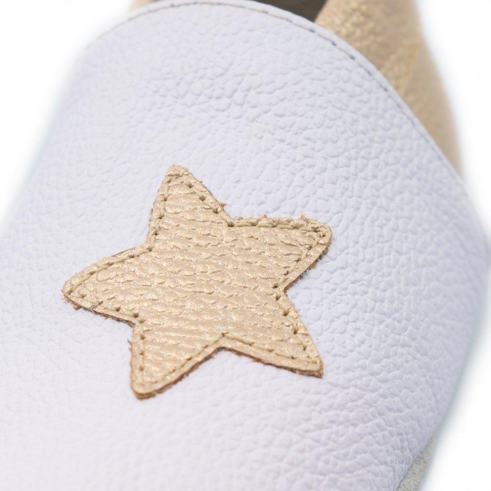 Cascarita Star Blanco y Dorado - PAPOS