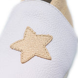 Cascarita Star Blanco y Dorado - PAPOS Bebés y niños pequeños