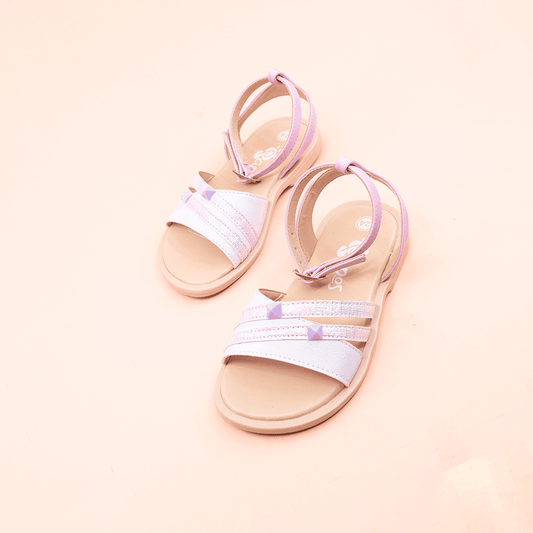 Sandalia Bennu Blanco y Lila - PAPOS