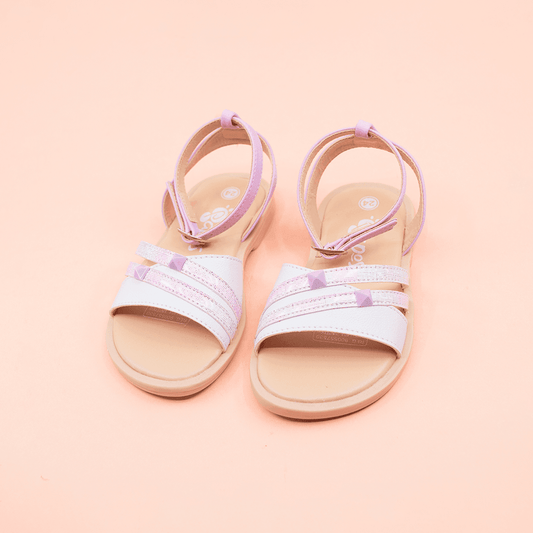 Sandalia Bennu Blanco y Lila - PAPOS