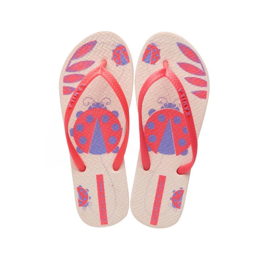 Sandalia Mariquita Crema-Fucsia - PAPOS