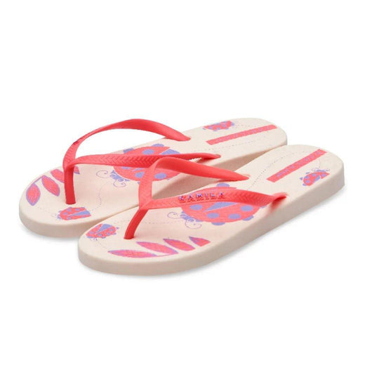 Sandalia Mariquita Crema-Fucsia - PAPOS