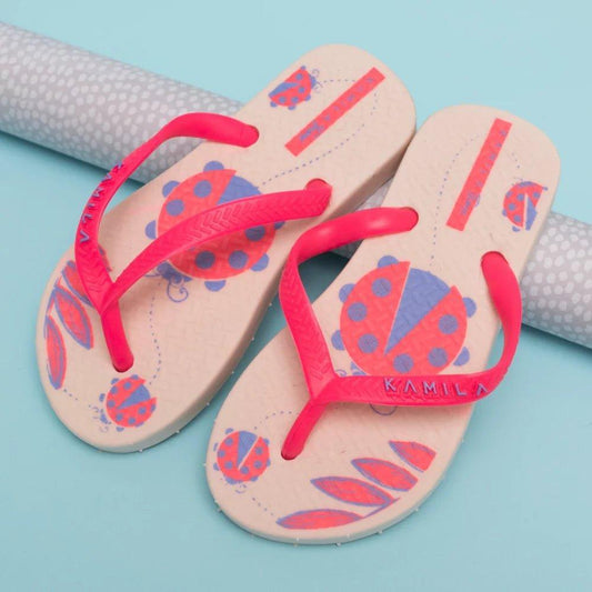 Sandalia Mariquita Crema-Fucsia - PAPOS