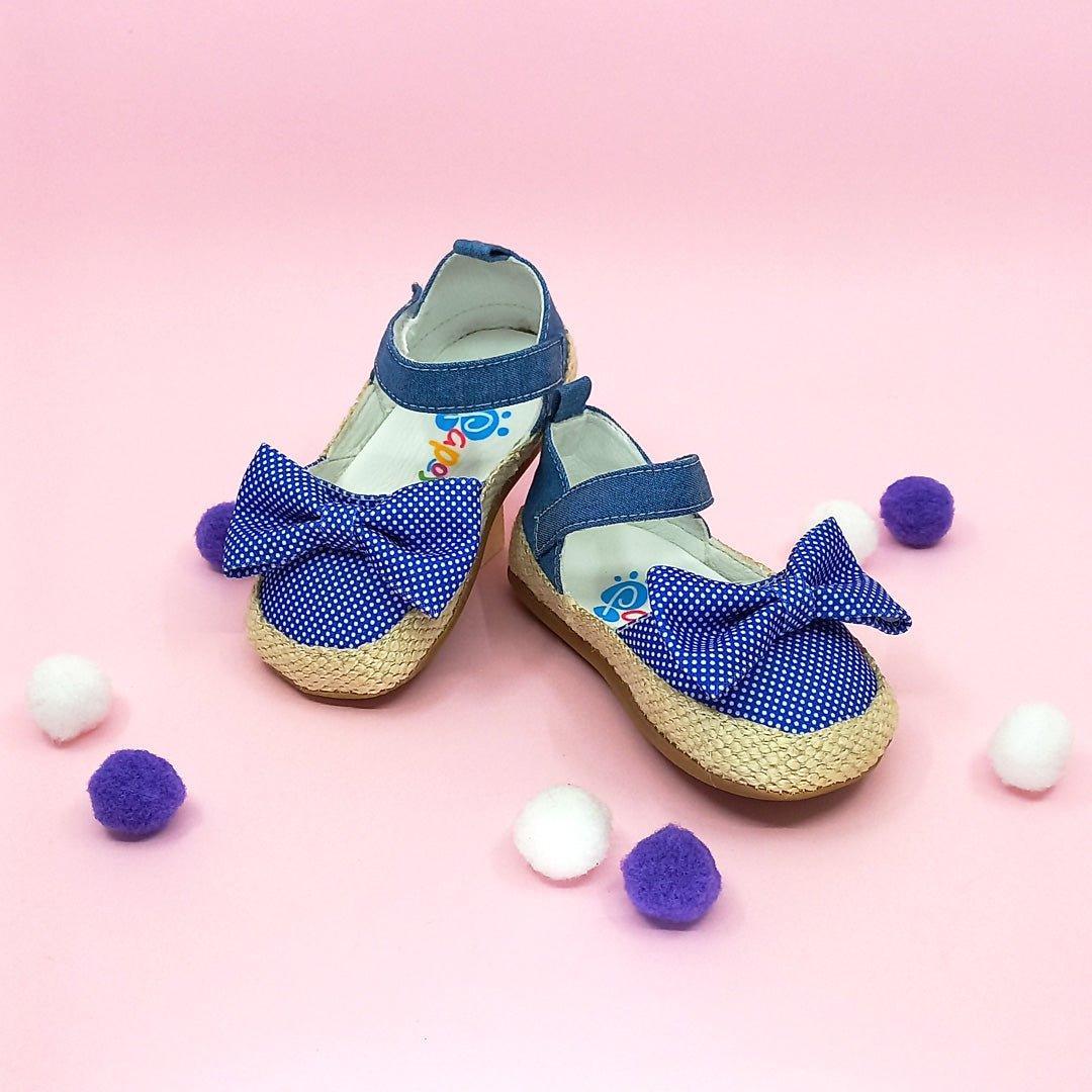 Sandalias Bebés Simona Azul Puntos - PAPOS