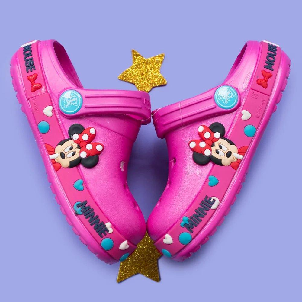 Zuecos Goma Minnie Rosado para Niños - Comodidad y Estilo para Pequeños Corazones - PAPOS
