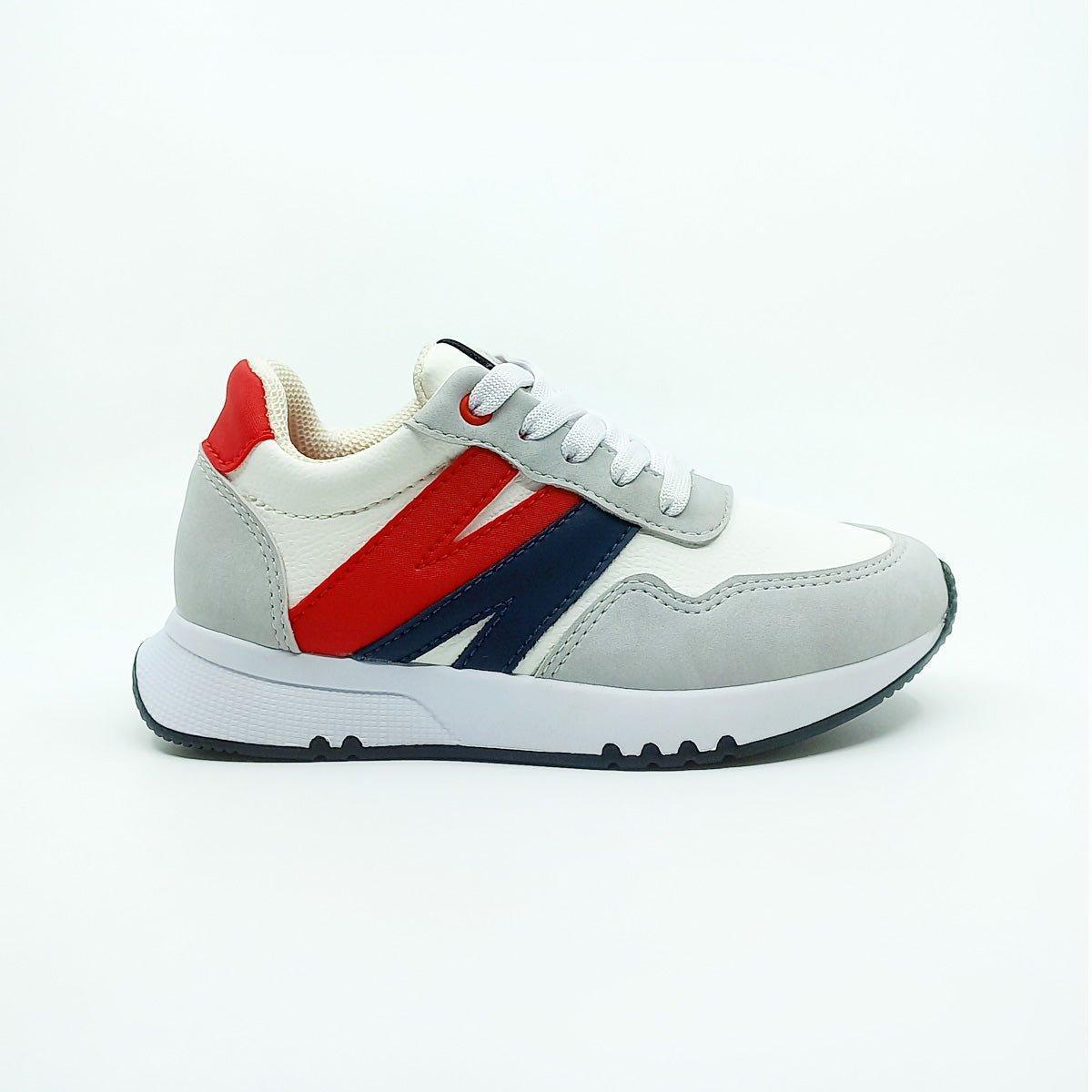 Tenis Drago Blanco Azul, Rojo - PAPOS