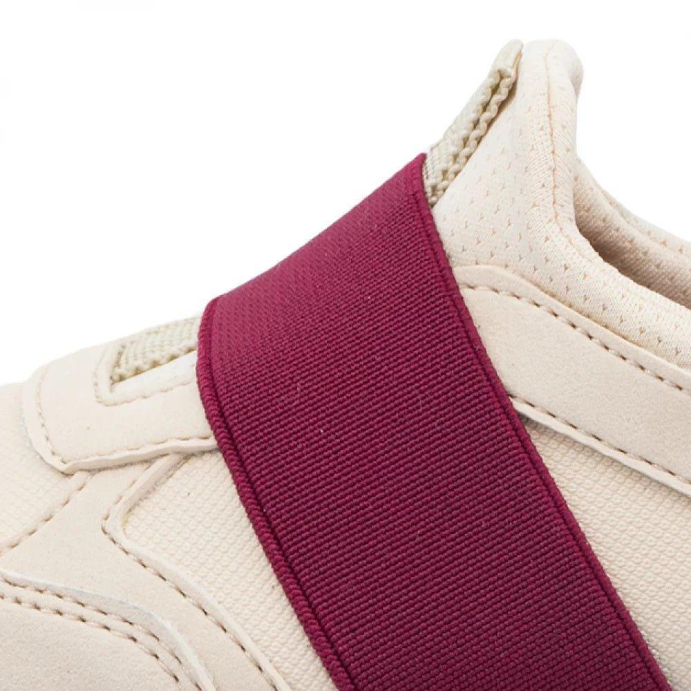 Tenis Evolution Beige y Vinotinto - PAPOS