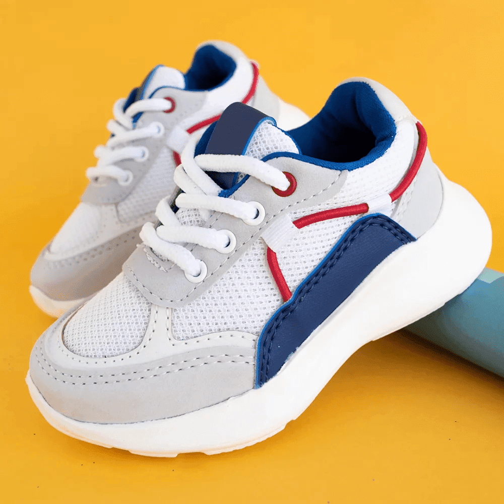 Tenis Magnific Blanco y Azul - PAPOS