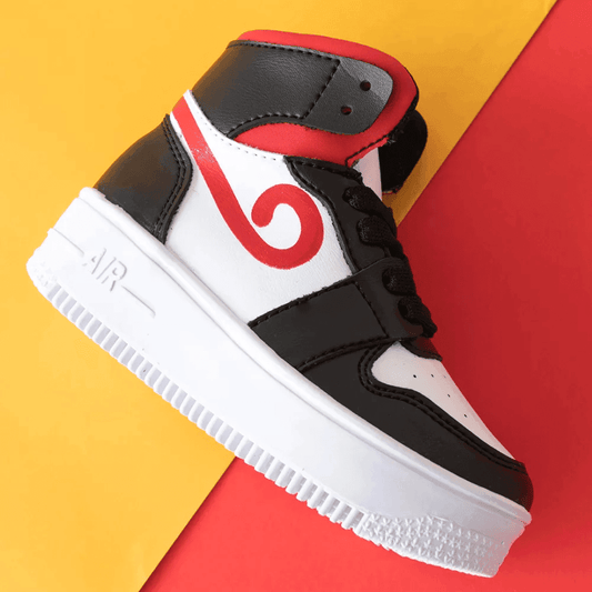 Zapatillas Jordano Boy Negro y Rojo - PAPOS