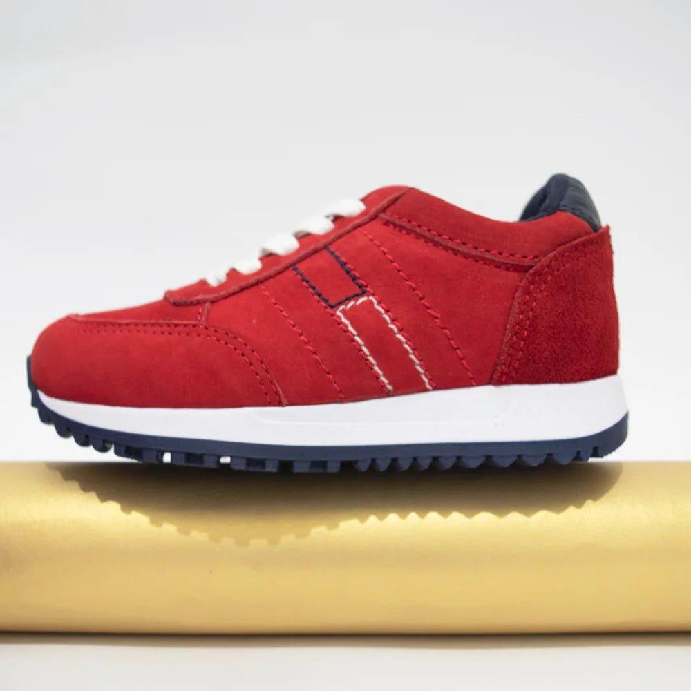 Zapatos Casuales Romeo Rojos, 100% Cuero - PAPOS