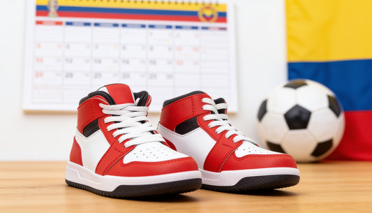Tenis Red Racers de Papos frente a un calendario del Mundial 2026