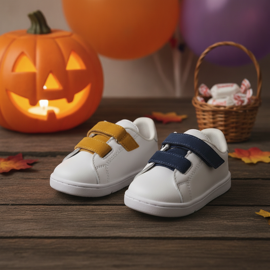 Zapatos Bebé FlexiPies Boy en ambiente de Halloween
