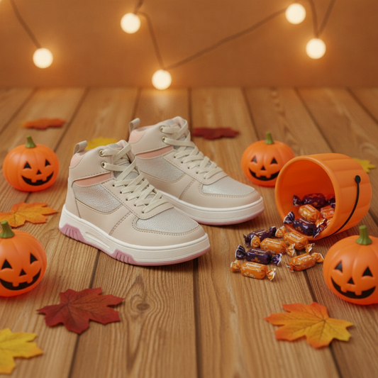 Zapatillas para Niñas Starlight Steps en ambiente de Halloween