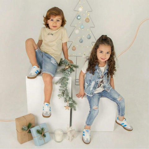 Tenis Casuales para Niños RetroStyle Azul