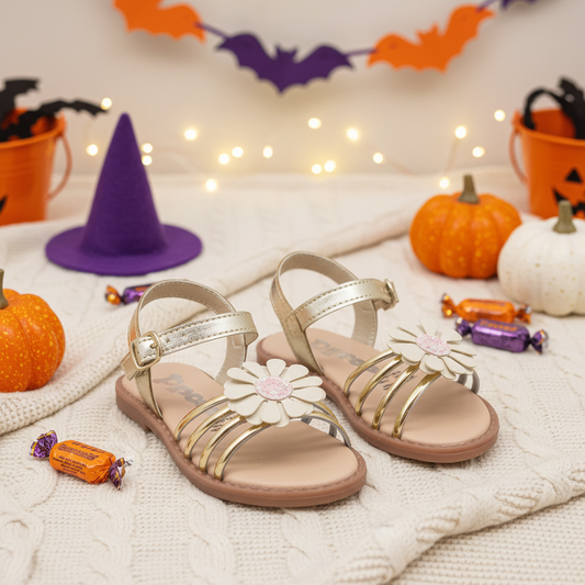 Sandalia Primavera en ambiente de Halloween