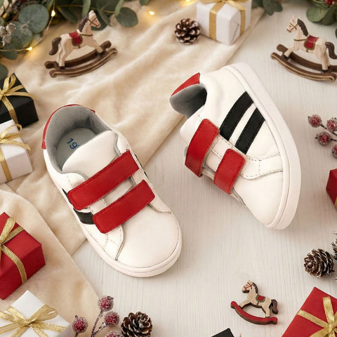 Tenis Bebés – Velcro Rojo Retro