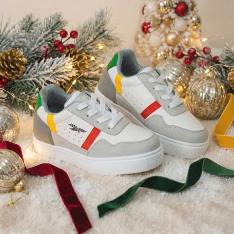 Tenis Niños Revenge Blanco Gris