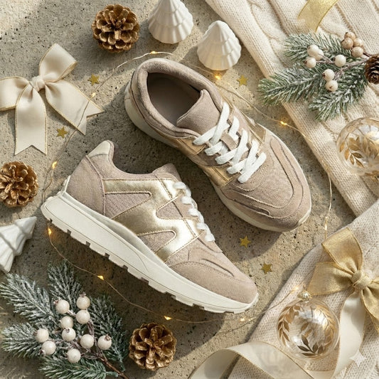 Tenis Niñas Amazing Beige