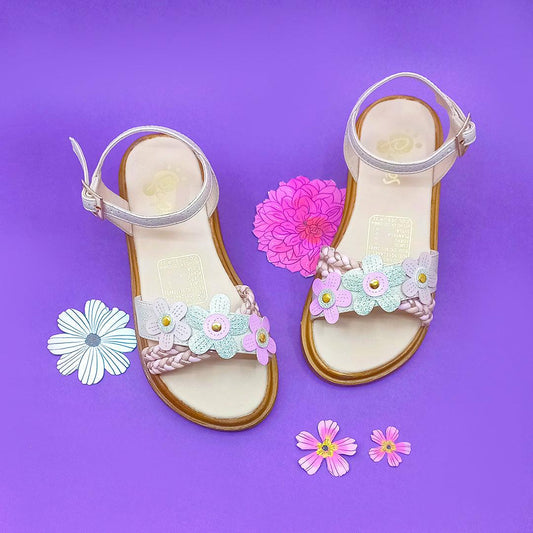 Sandalias para Niñas Flores del Jardin Teen - PAPOS