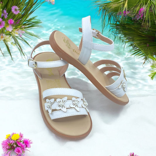 Sandalias para Niñas Blanco Puro