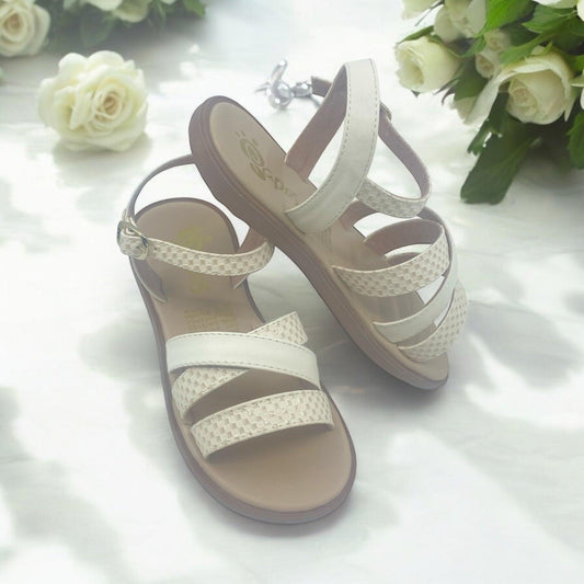 Sandalias para Niñas Trenza Beige - PAPOS