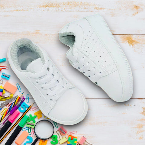 Tenis Colegiales Unisex Smart Classic Blanco