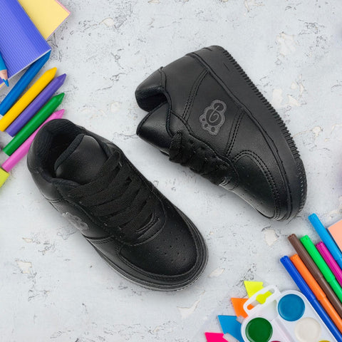 Tenis Colegiales Unisex Smart Negro