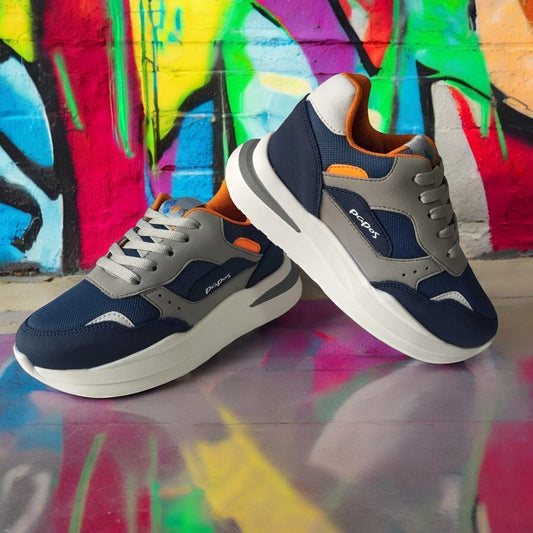 Tenis para Niños Speedy Kids Azul Naranja