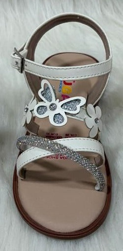 Sandalias para Niñas Alas de Brillo Blanca - PAPOS