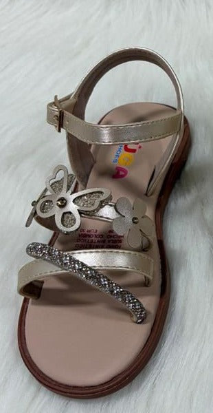 Sandalias para Niñas Alas de Brillo Dorada - PAPOS