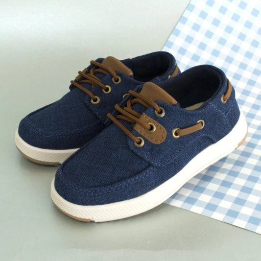 Apaches Diego Azul Navy - PAPOS Mocasines Niños