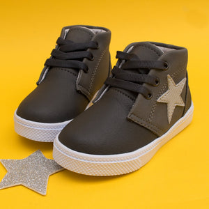 Botines Bastián Gris, Zapatos bebés - PAPOS Calzado Infantil Colombiano Bebés y niños pequeños