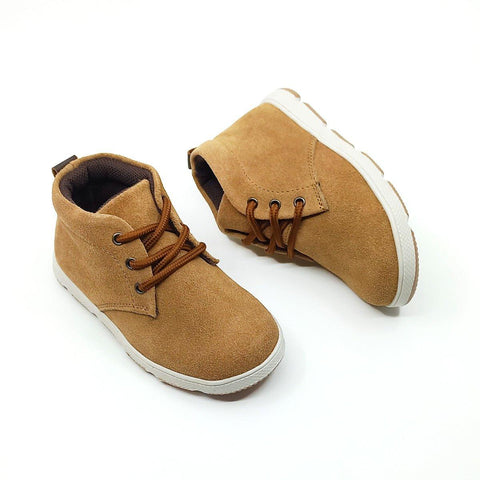 Botines Niños Manny Beige - 100% Cuero - PAPOS