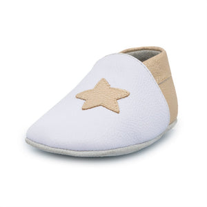 Cascarita Star Blanco y Dorado - PAPOS Bebés y niños pequeños