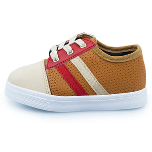 Casuales Bastián Miel y Beige, Zapatos Bebés - PAPOS