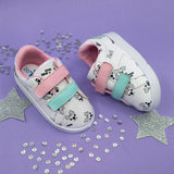 Casuales Bebés Happy Verde y Rosado Velcro - PAPOS Zapatos Bebés