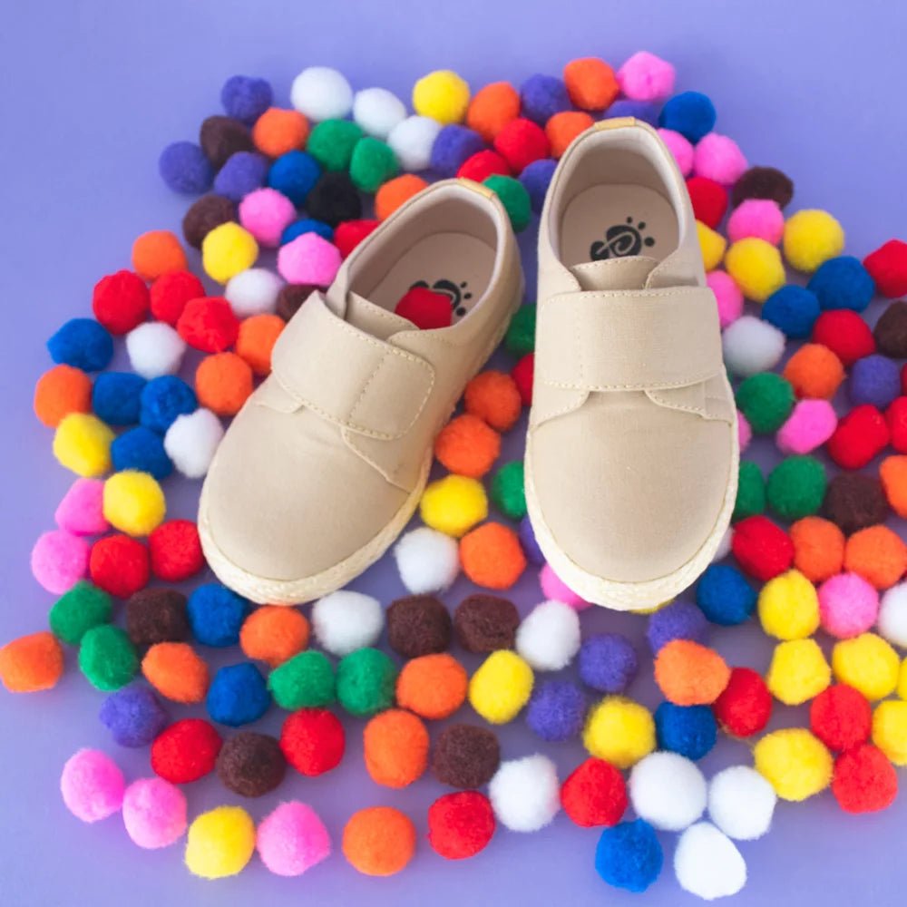 Casuales Mario Velcro Beige - PAPOS Bebés y niños pequeños