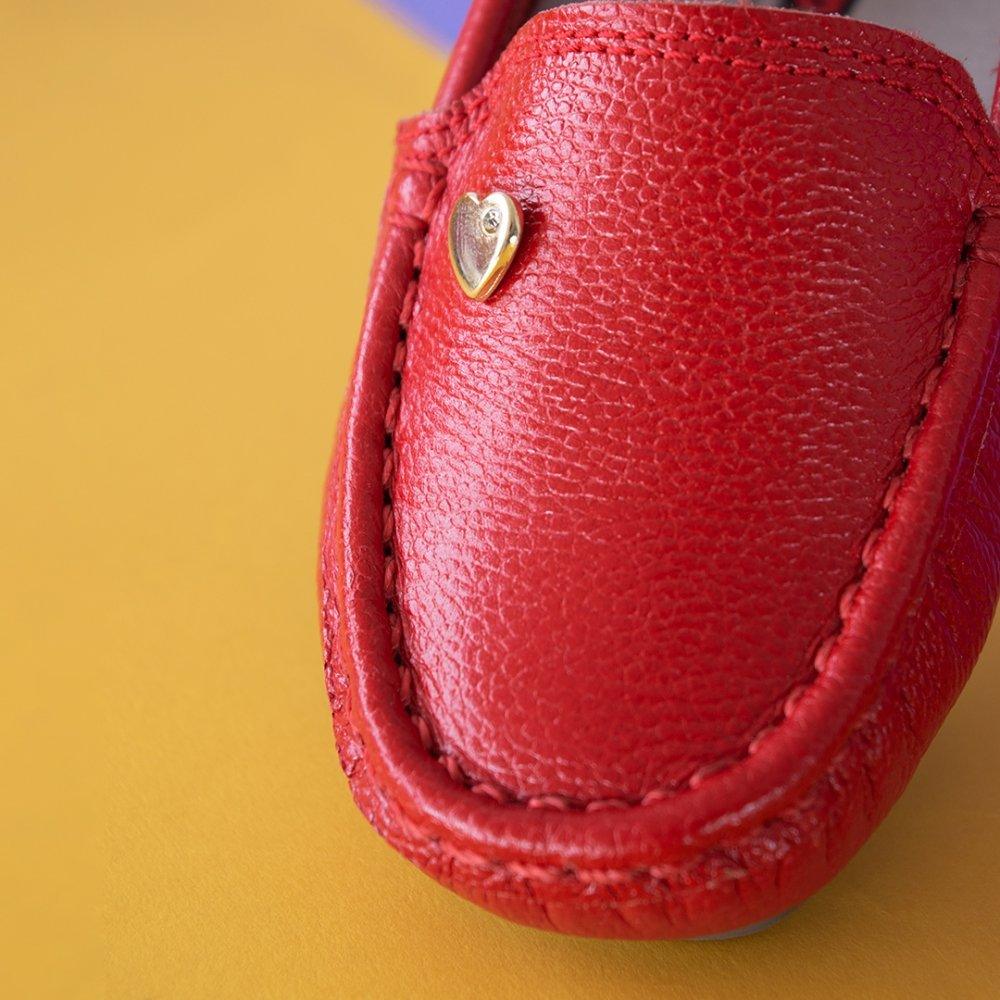 Mocasines para Niñas Golosina Rojo - PAPOS